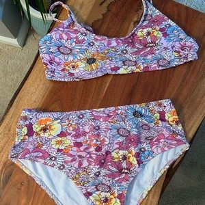 Shein High Waisted Floral Bikini